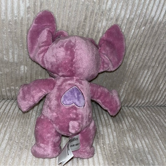 Disney Lilo & Stitch Pink Angel 10” Plush Stuffed Animal standing purple - Picture 3 of 4